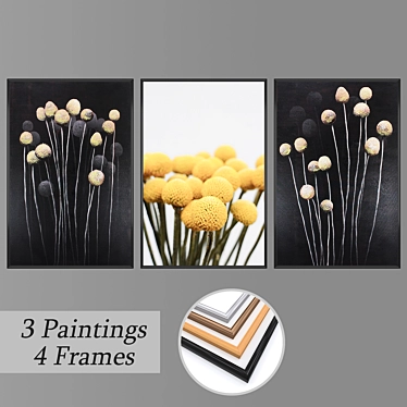 Modern Wall Art Set No. 778 3D model image 1 