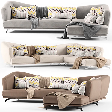 Elegant Lennox Soft Sofa 3D model image 1 