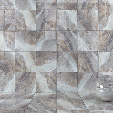 Alpin Classico Wall Tiles: Multi-Texture, HD, 60x60cm 3D model image 1 