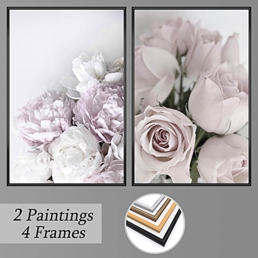 Gallery Wall Art Set 789 3D model image 1 