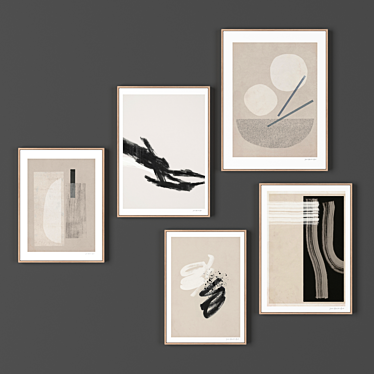 Artistic Frames Collection - 5 Unique Sizes 3D model image 1 