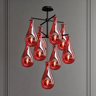 Modern Drop Pendant Light 3D model image 1 