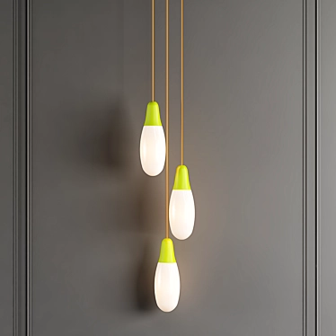 Elegant Ciulifruli Pendant Light 3D model image 1 