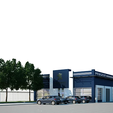 Peugeot Dealership: Quality Cars 3D model image 1 
