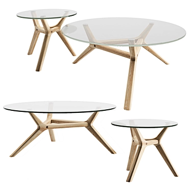 Elegant Maricielo Coffee Tables 3D model image 1 