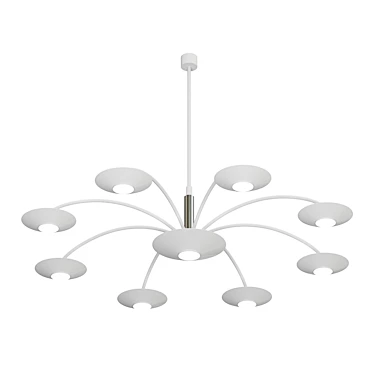 Modern LED Ceiling Chandelier 3D model image 1 