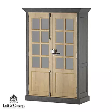 Modern Loft Buffet Cabinet 3D model image 1 