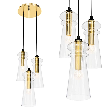 Elegant Licio Chandelier 3D model image 1 