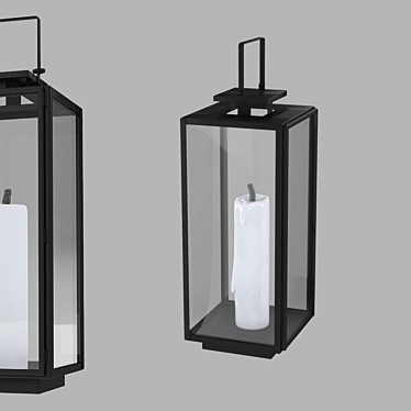 Alyx Standing Lantern: Elegant and Spacious 3D model image 1 