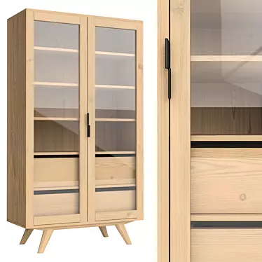 Modern Display Cabinet: Averio 3D model image 1 