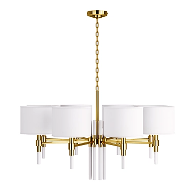 Elegant Elico Pendant Chandelier 3D model image 1 