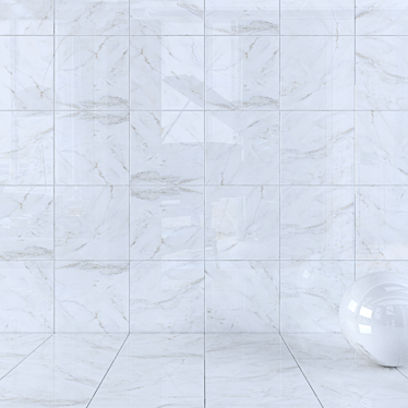 Alpin Anderson White Wall Tiles 3D model image 1 