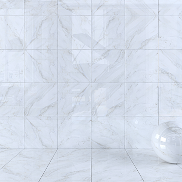 Modern White Wall Tiles by Alpin Anderson 3D model image 1 