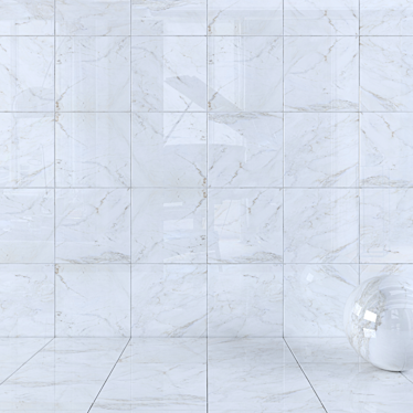 Alpin Anderson White Wall Tiles - Set of 3 3D model image 1 
