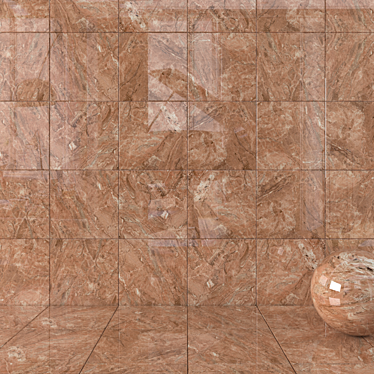 Bergama Brown Wall Tiles 60x60 cm 3D model image 1 