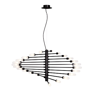 Modern 24-Light Ragno Pendant 3D model image 1 