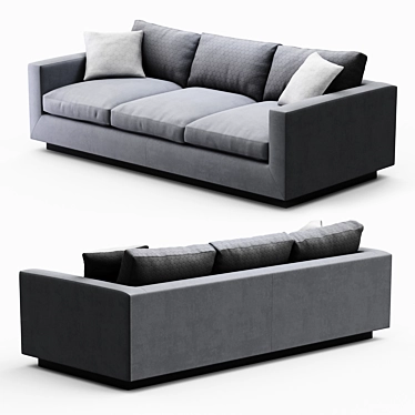 Elegant Perch Lowe Sofa 3D model image 1 