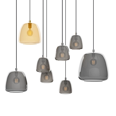 Elegant EGLO Albarino Pendant Lighting 3D model image 1 