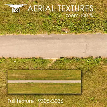 Drone-Captured Textured Landscape: Ideal for Diverse Visualization 3D model image 1 