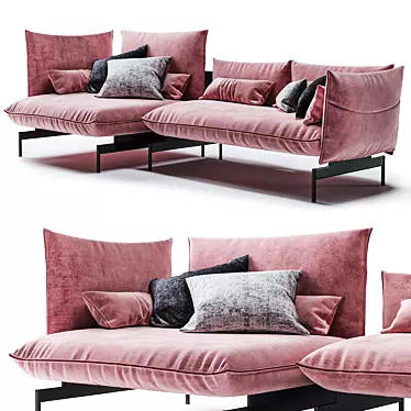 Urbanfun Retro-Modern Sofa 3D model image 1 