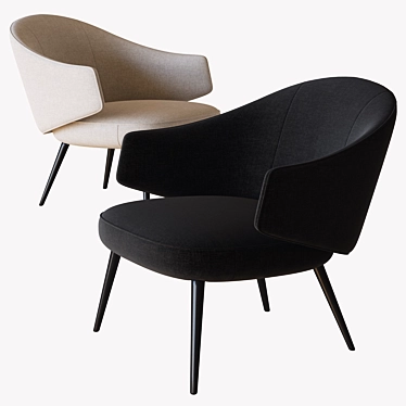 Modern Charlotte Armchair: BoConcept 3D model image 1 