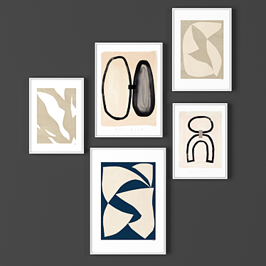 Artistic Frames Collection - Set of 5 Sizes 3D model image 1 