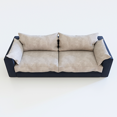 Leal Fabric Sofa 3D model image 1 