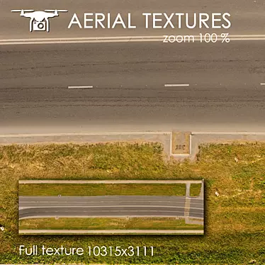 Aerial Terrain Texture for 3D Visualization 3D model image 1 