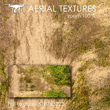 Seamless Aerial Terrain Texture 3D model image 1 