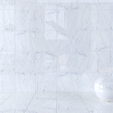 Classic Calacatta Wall Tiles - Elegant and Versatile 3D model image 1 