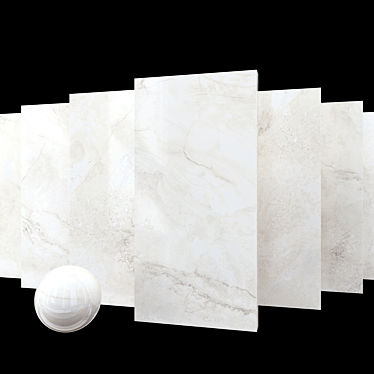 Cream Marble Set - High-Quality Multi-Texture Collection 3D model image 1 