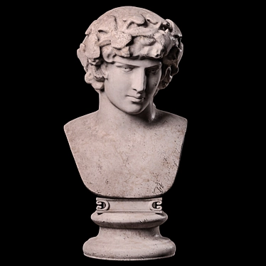 Antinous Bust Replica: Museum-Quality Masterpiece 3D model image 1 