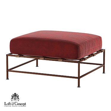 Military Loft Ottoman by Stephen Kenn & Simon Miller 3D model image 1 