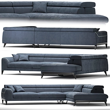 Cinephile Sofa: A Modern Masterpiece 3D model image 1 