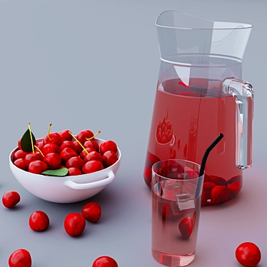 Cherry Bliss: 3D Model & Textures 3D model image 1 