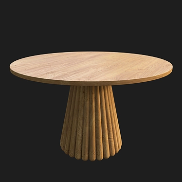 Modern Minimalist Dining Table 3D model image 1 