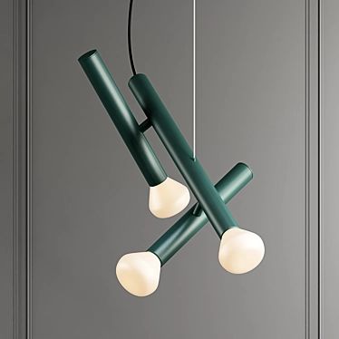 Elegant PARC Pendant Light 3D model image 1 