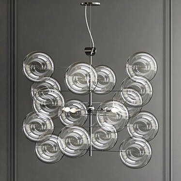 Atom Pendant Light: Modern Elegance 3D model image 1 