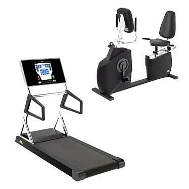 Premium Gym Equipment Set 3D model image 1 
