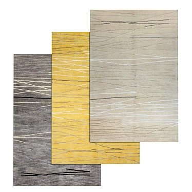 Luxury Carpet Set 638: High-Quality Textures 3D model image 1 