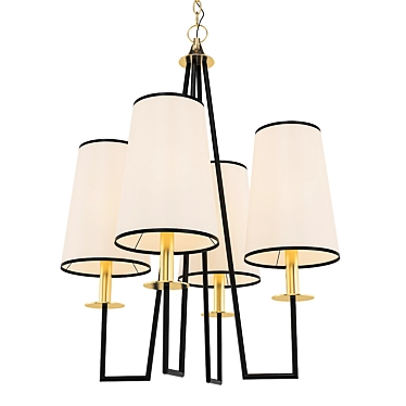 Elegant Keegan Chandelier 3D model image 1 