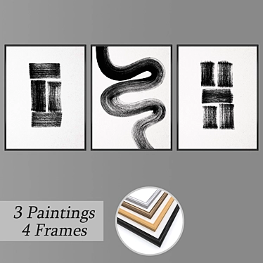 Dynamic Set of Wall Paintings 3D model image 1 