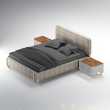 Dreamy Bed Design 3D model image 1 