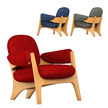 Candy Collection by Jelinek: Stylish & Comfortable Armchair 3D model image 1 