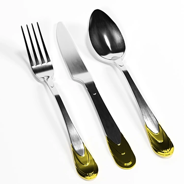 Cascade Cutlery Set: BergHOFF 3D model image 1 