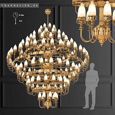 Grandiose Illumination: Chandelier_04 3D model image 1 