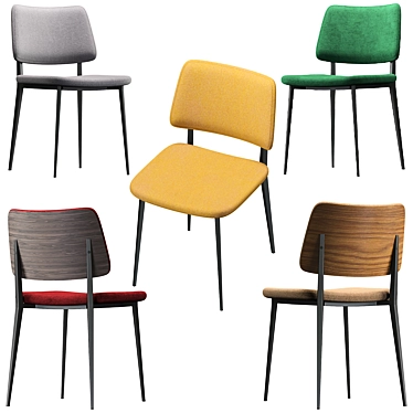 Elegant and Stylish JOE Chair 3D model image 1 