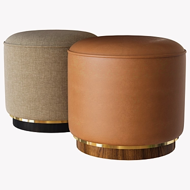 Elegant Eddy Pouf for Luxurious Comfort 3D model image 1 