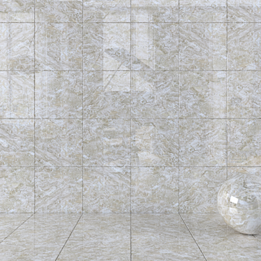 JUPITER Beige Wall Tiles: Multi-Texture Elegance 3D model image 1 