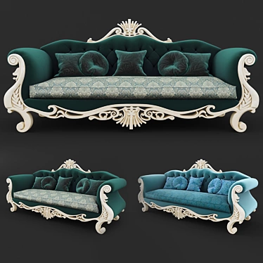 Contemporary Furniture Set 3D model image 1 